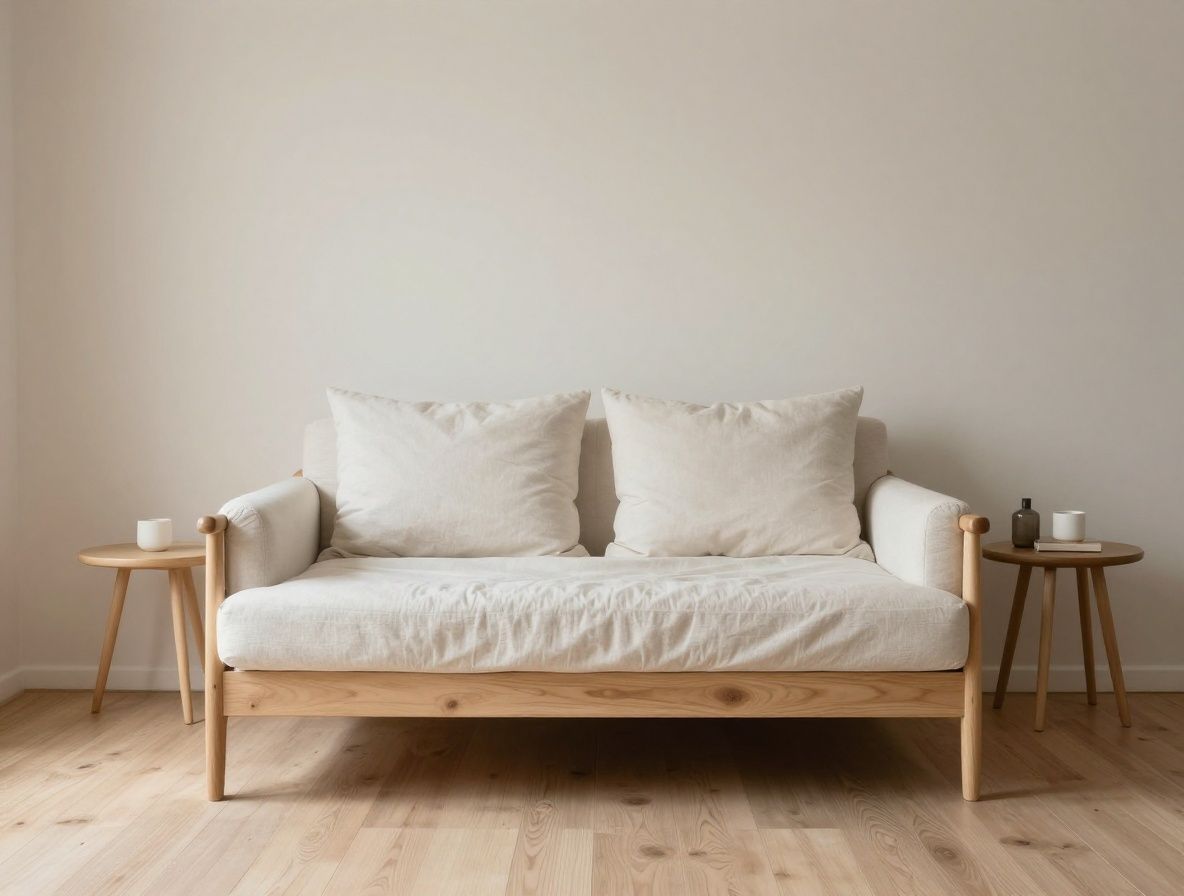 Spokojne otoczenie symbolizujące dobry stan zdrowia i równowagę - czysta przestrzeń, naturalne światło, minimalistyczne przedmioty